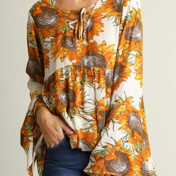 Umgee Tops - SOLD 💟Peasant Blouse by Umgee